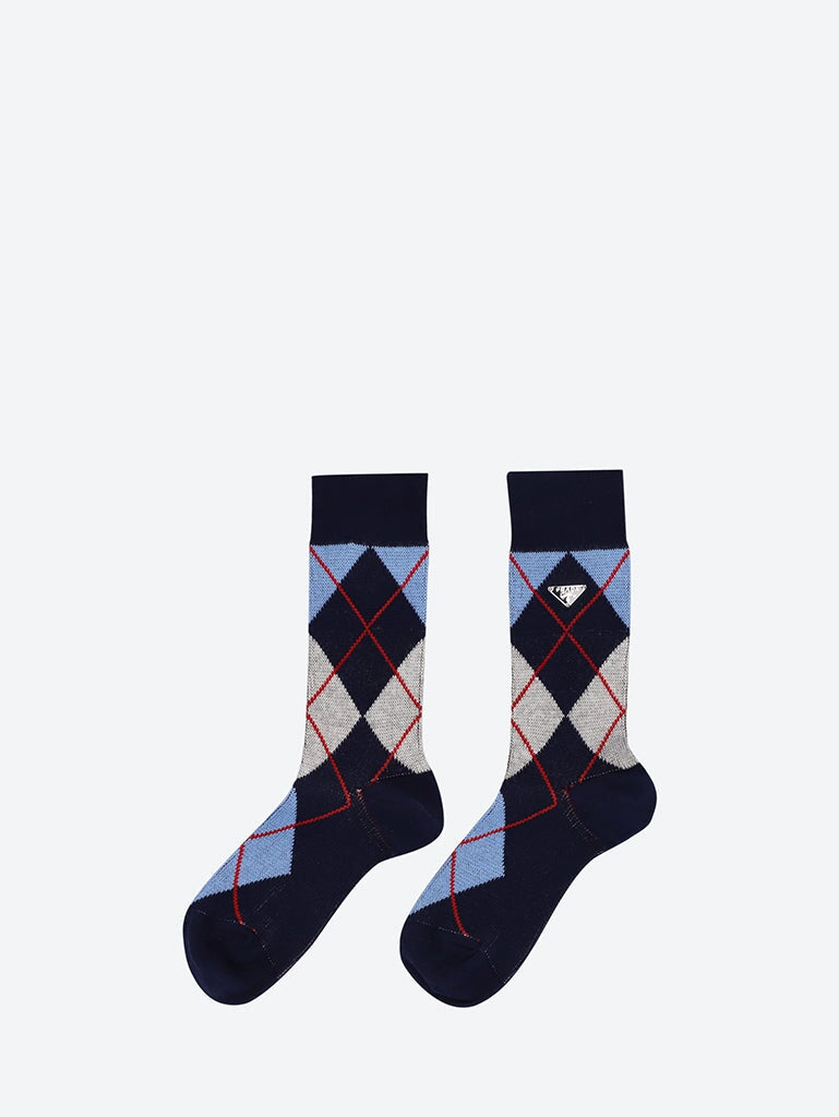 Cotton argyle socks 1