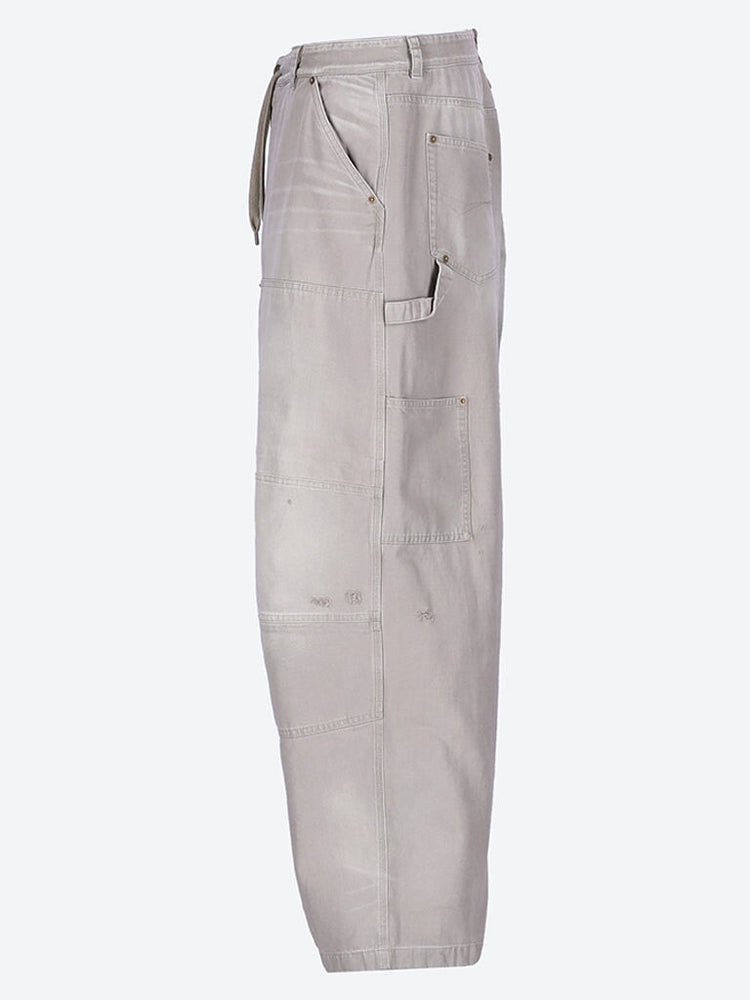 Cotton canvas double knee pants 2