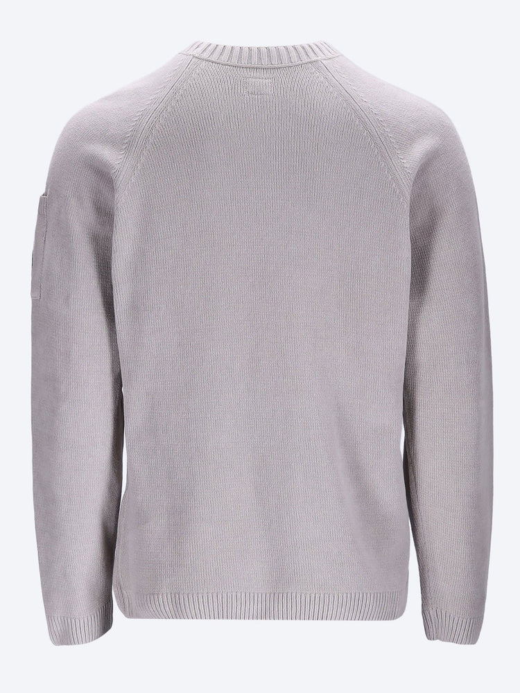 Pull à lentilles ras du cou en chenille de coton 3