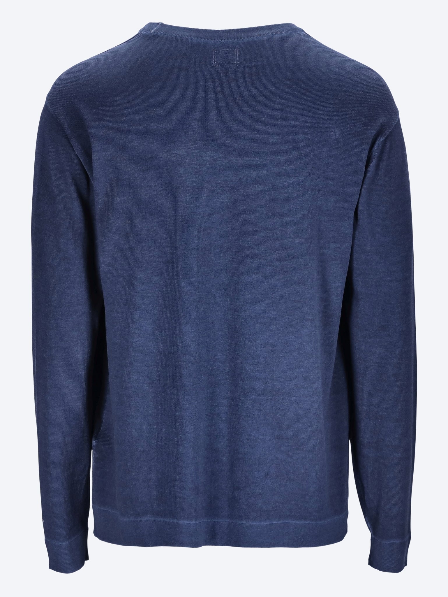 Cotton crepe double dyed crewneck sweater 3