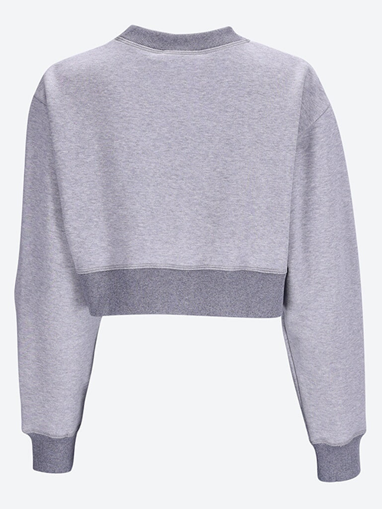 Cotton cropped sweatshirt 3