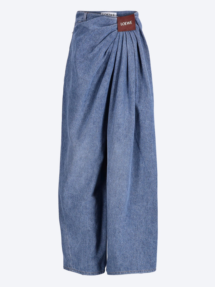 Drapierte Jeans aus Baumwolle 1