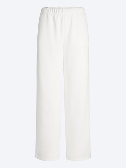 Cotton fleece classic straight leg pants