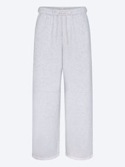 Pantalon droit classique en molleton de coton ref: