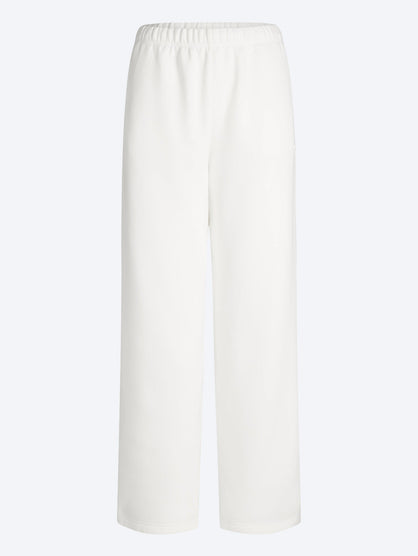 Cotton fleece classic straight leg pants