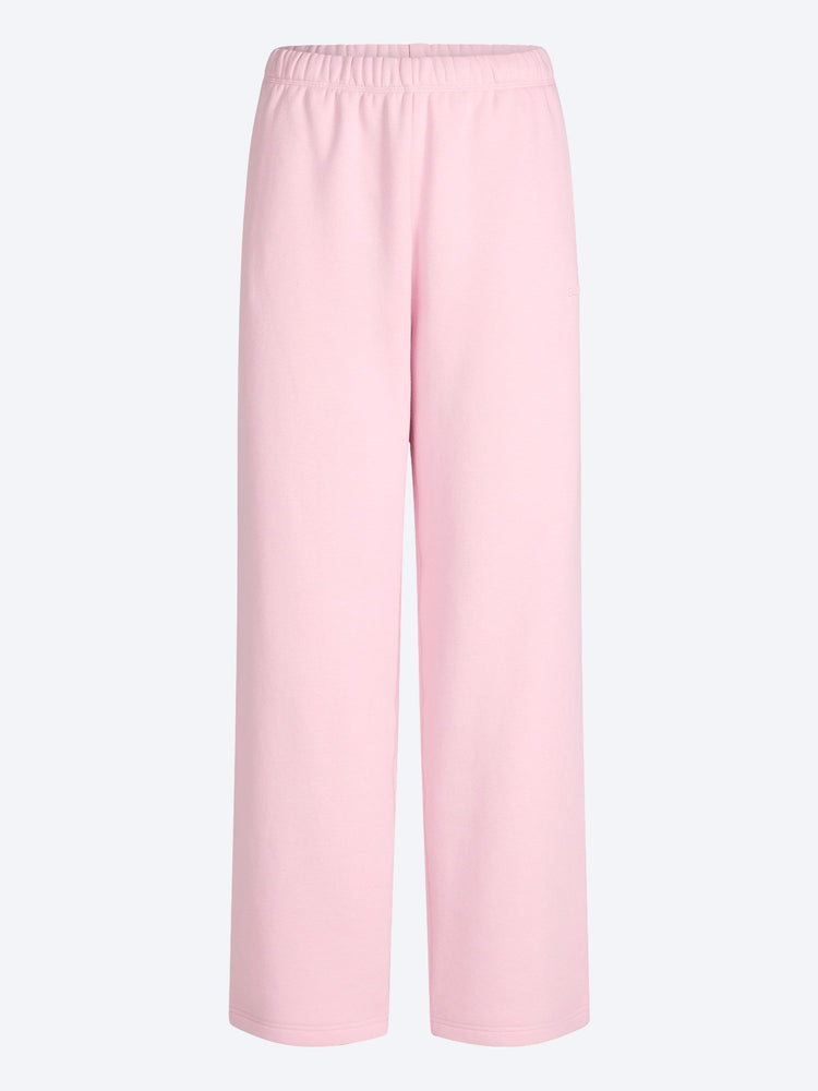 Cotton fleece classic straight leg pants 1