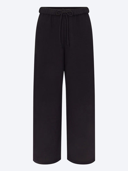 Cotton fleece classic straight leg pants
