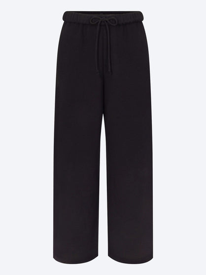 Cotton fleece classic straight leg pants