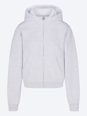 Klassischer Kapuzenpullover aus Baumwollfleece mit Reißverschluss ref: