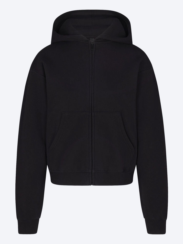 Sweat zippé classique en coton molletonné 1