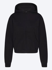 Sweat zippé classique en coton molletonné ref: