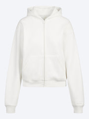 Cotton fleece classic zip up hoodie ref:
