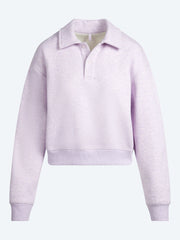 Cotton fleece polo sweatshirt ref: