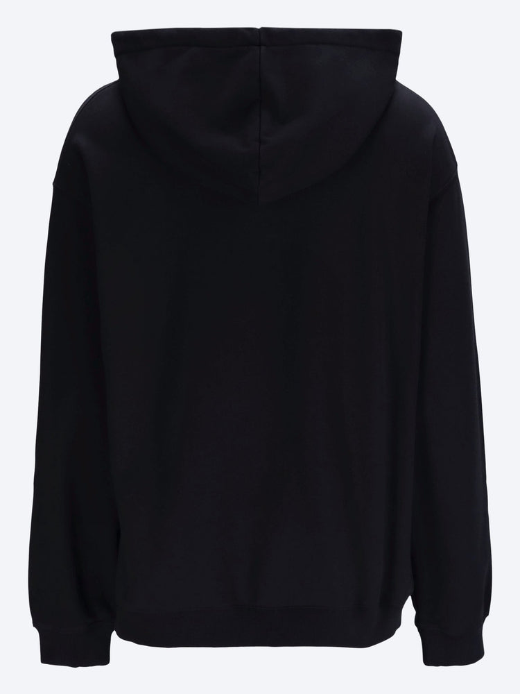 Cotton fleece relaxed hoodie 3