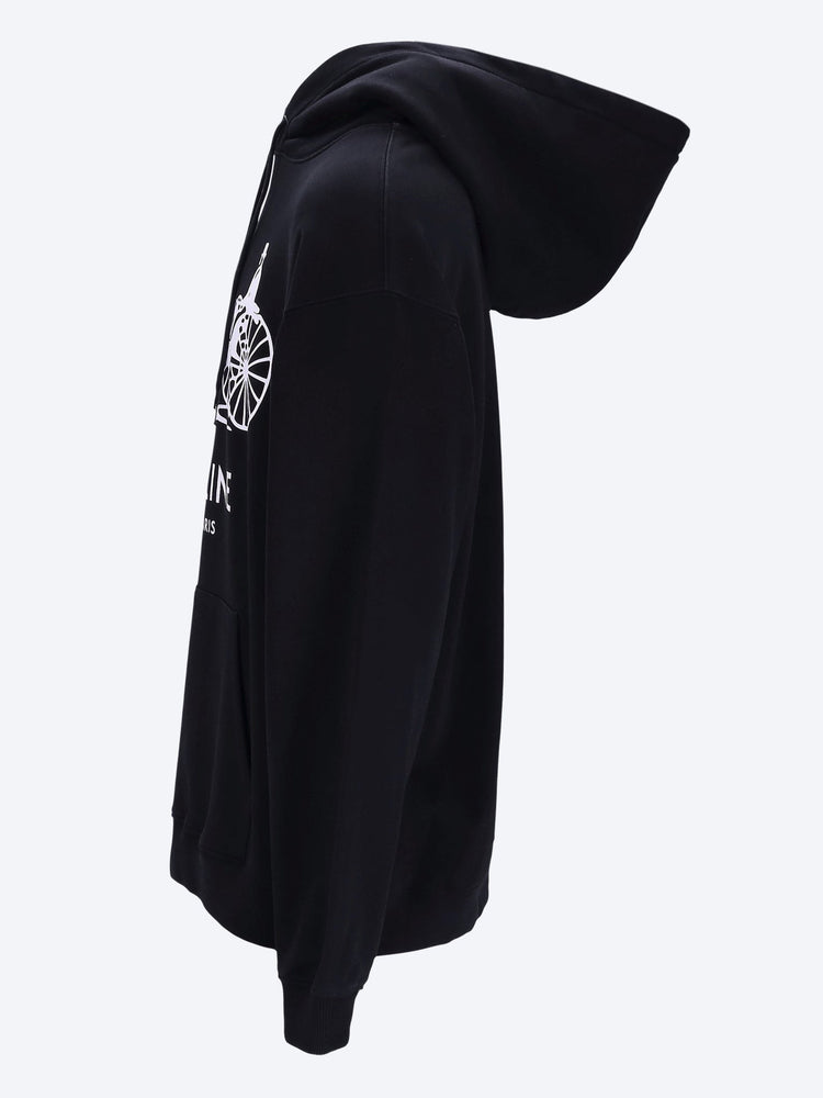 Cotton fleece relaxed hoodie 2