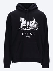 Cotton fleece relaxed hoodie ref: