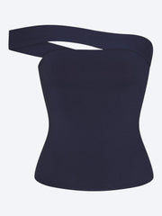 Asymmetrisches Oberteil aus Baumwolljersey ref: