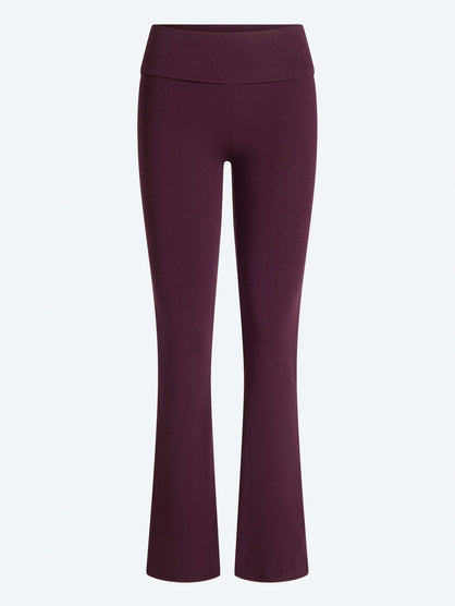 Cotton jersey foldover pants