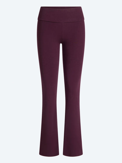 Cotton jersey foldover pants
