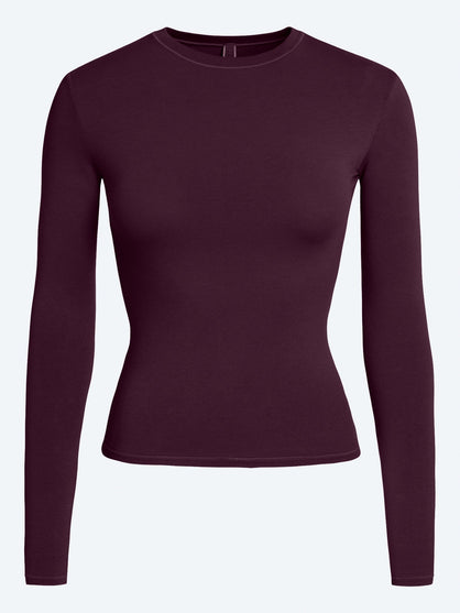 Cotton jersey long sleeve t-shirt