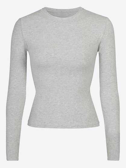 Cotton jersey long sleeve t-shirt
