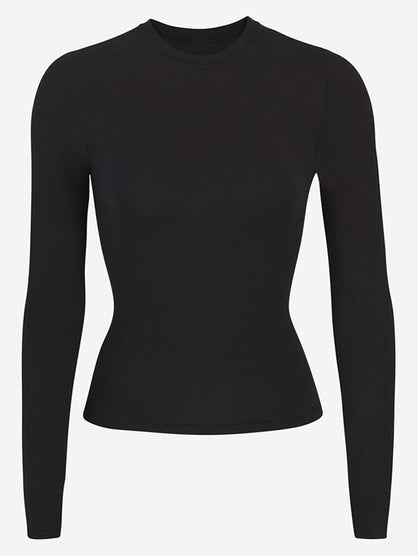 Cotton jersey long sleeve t-shirt