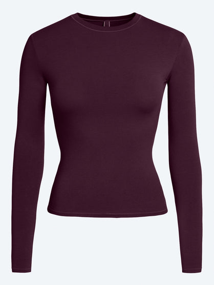 Cotton jersey long sleeve t-shirt