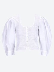 Cotton poplin smock blouse ref: