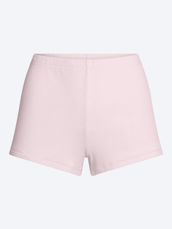 Cotton rib loose shorts
