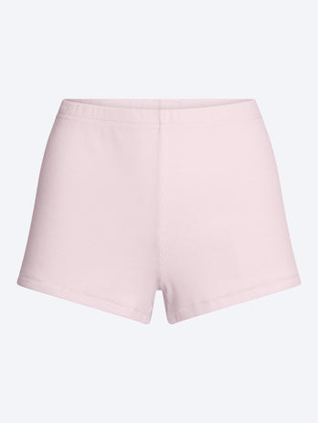 Cotton rib loose shorts