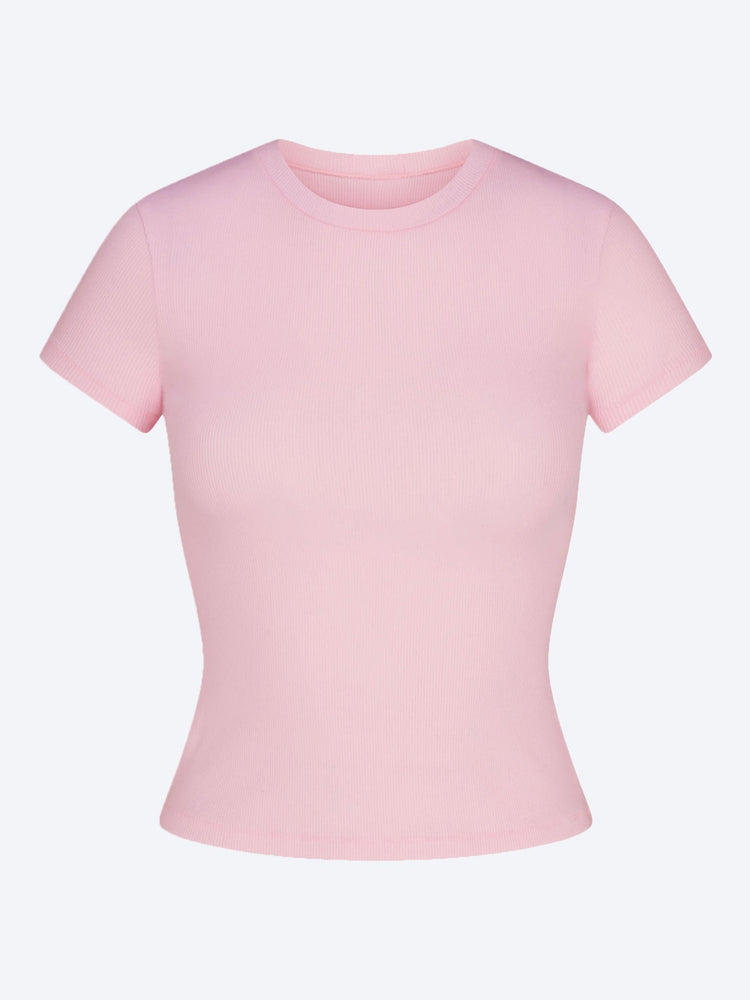 T-Shirt aus Baumwollripp 1