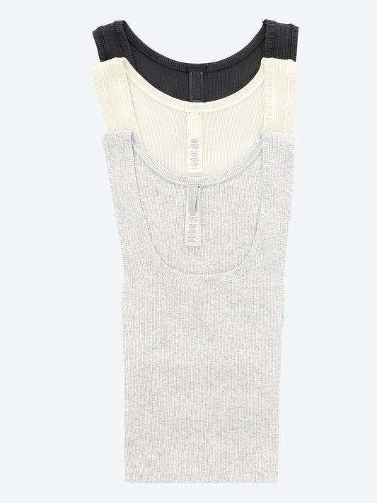  Cotton rib tank 3-pack WOMEN-CLOTHING TOPS SKIMS SMETS