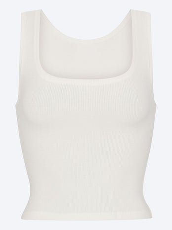 Cotton rib tank top