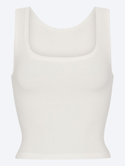 Cotton rib tank top