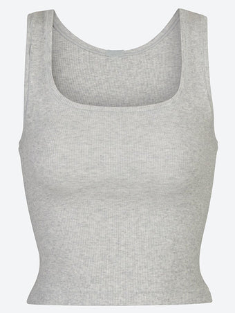 Cotton rib tank top