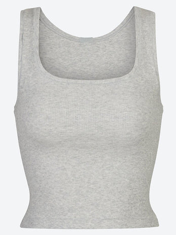 Cotton rib tank top