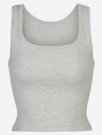 Cotton rib tank top