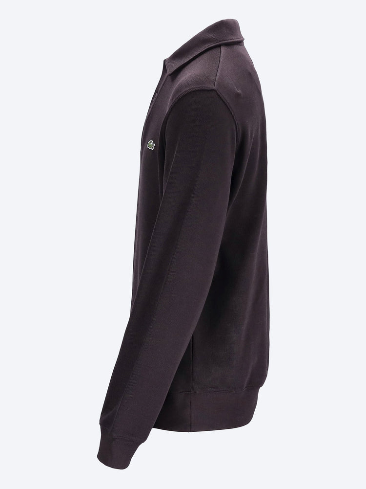 Cotton ribbed polo neck sweatshirt 2