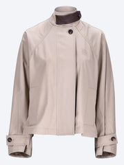 Kurzer Parka aus Baumwollseide ref: