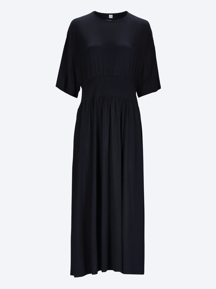 Cotton silk tee dress 1