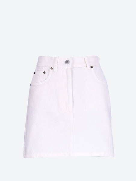 Cotton denim skirt