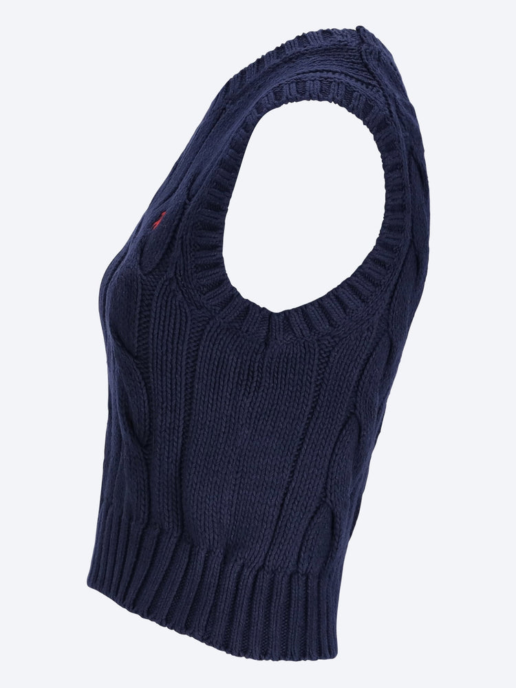 Cotton sleeveless sweater 2