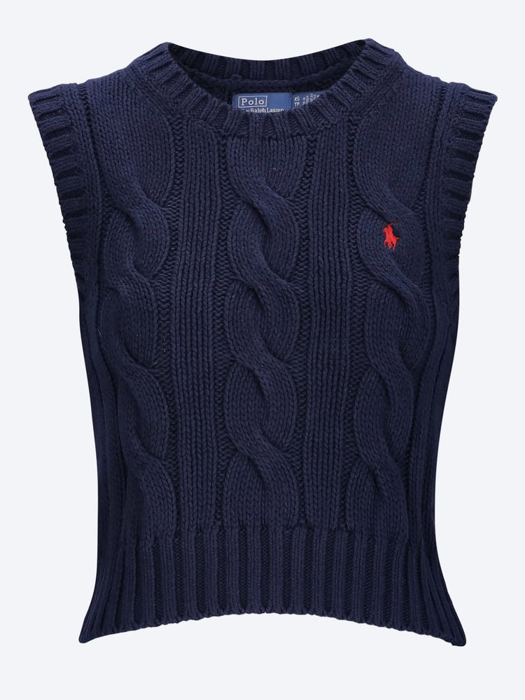 Cotton sleeveless sweater 1