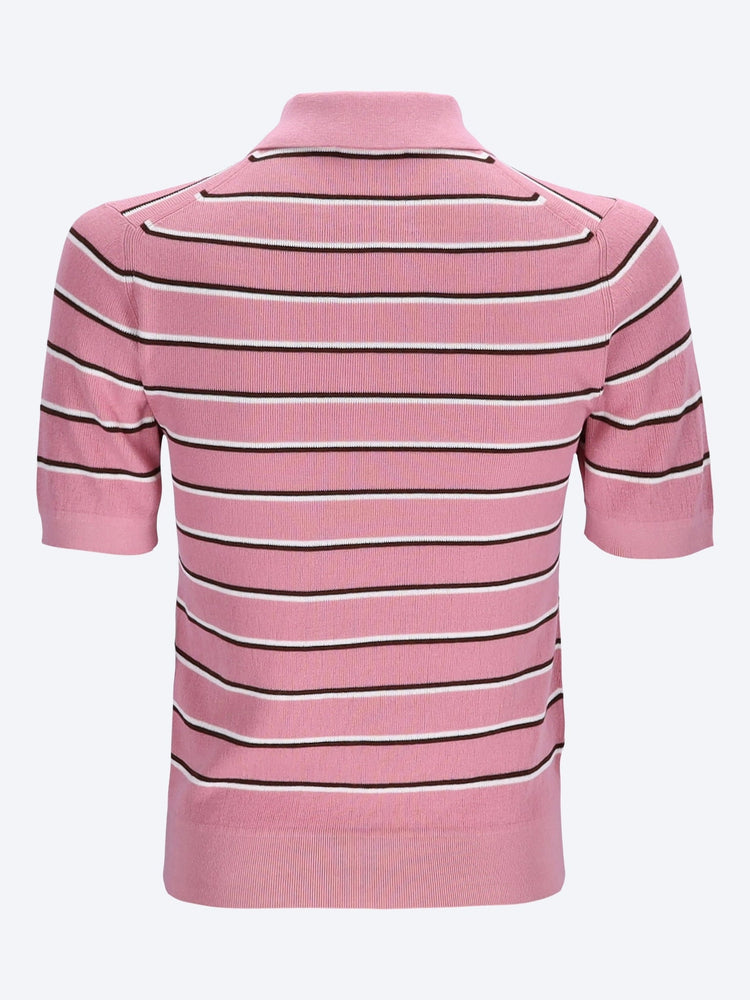 Polo rayé en coton 2
