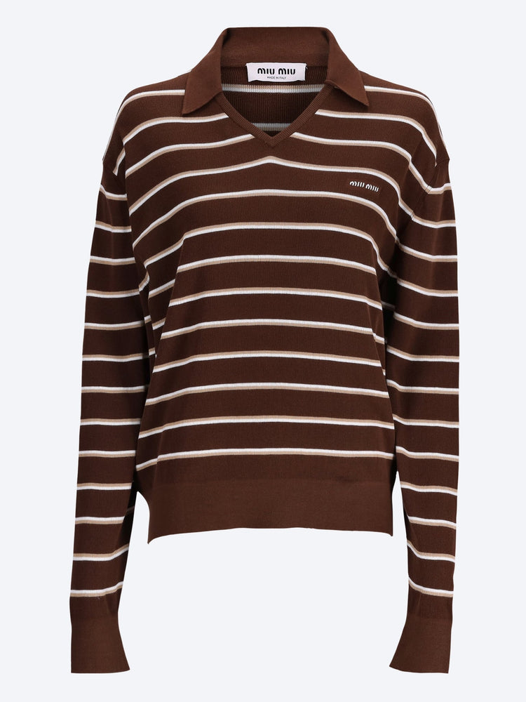 Gestreiftes Poloshirt aus Baumwolle 1
