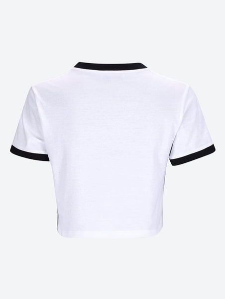 Cotton t-shirt black/white