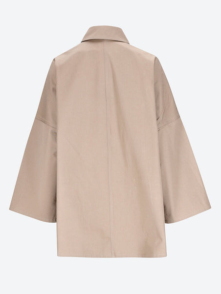 Cotton twill overshirt jacket