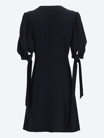 A-line crepe dress