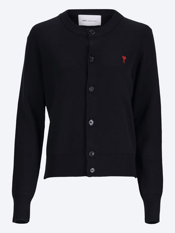 Cardigan col rond avec ami de coeur