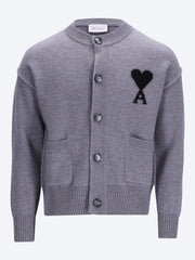 Crewneck cardigan with contrasted ami de coeur ref: